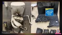  lebanon attack toilet commodes and laptop were destroyed viral image fact check