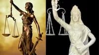 lady justice blindfold removed sword constitution supreme court significane